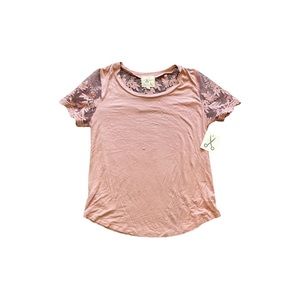 NWT Pink Lace Top